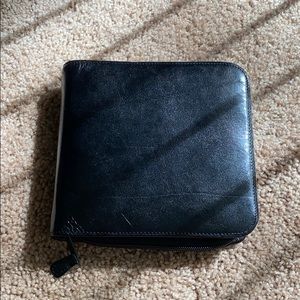 Black leather CD Case